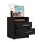 Tuhome Eter Nightstand, Superior Top, Two Drawers, Black MLW3940 - alternate 2